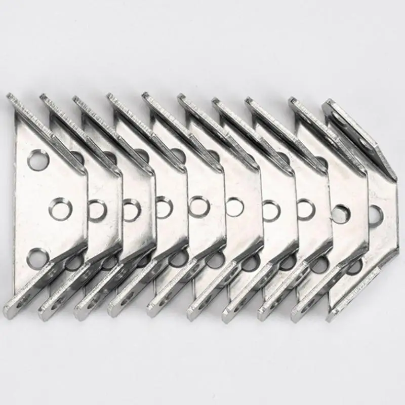 652F 8x Furniture Hardware Protector Right Angle-Corner Bracket Cold-Rolled Steel