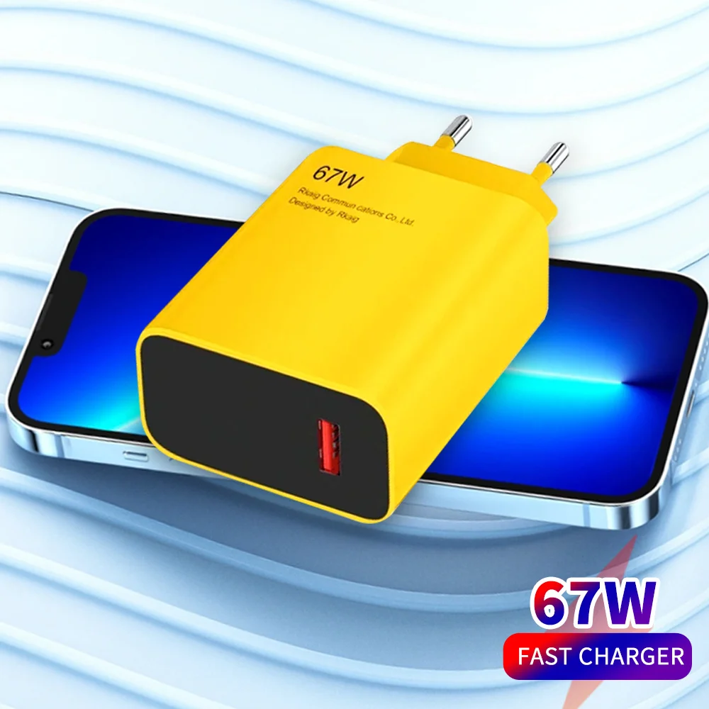 

67W Fast Phone Charger USB A To Type C Quick Charging Data Cable 1m/1.8m Fast Charging Data Wire For Xiaomi Samsung Wall Charger