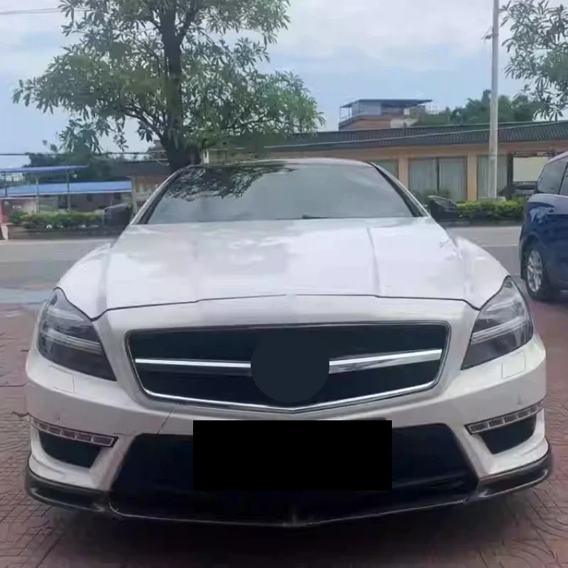 مجموعة الشبكة الأمامية للسيارة لسيارة Mercedes Benz W218 CLS300 CLS350 CLS500 المصد الأمامي Ner Grille إطار من الكروم