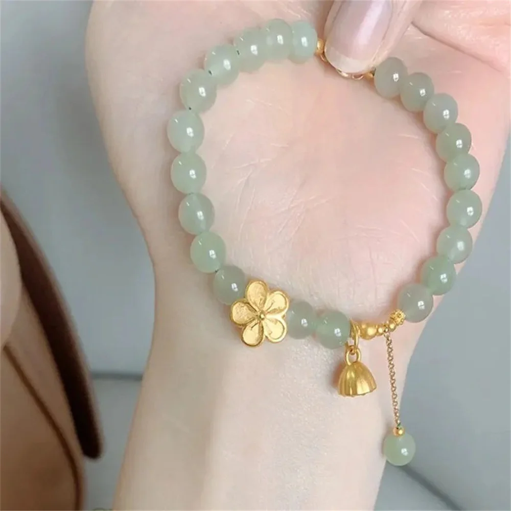 

Peach Blossom Bracelet Women's Bead National Style Ins Minority Temperament High-grade Luxury Design Peach Blossom Bracelet