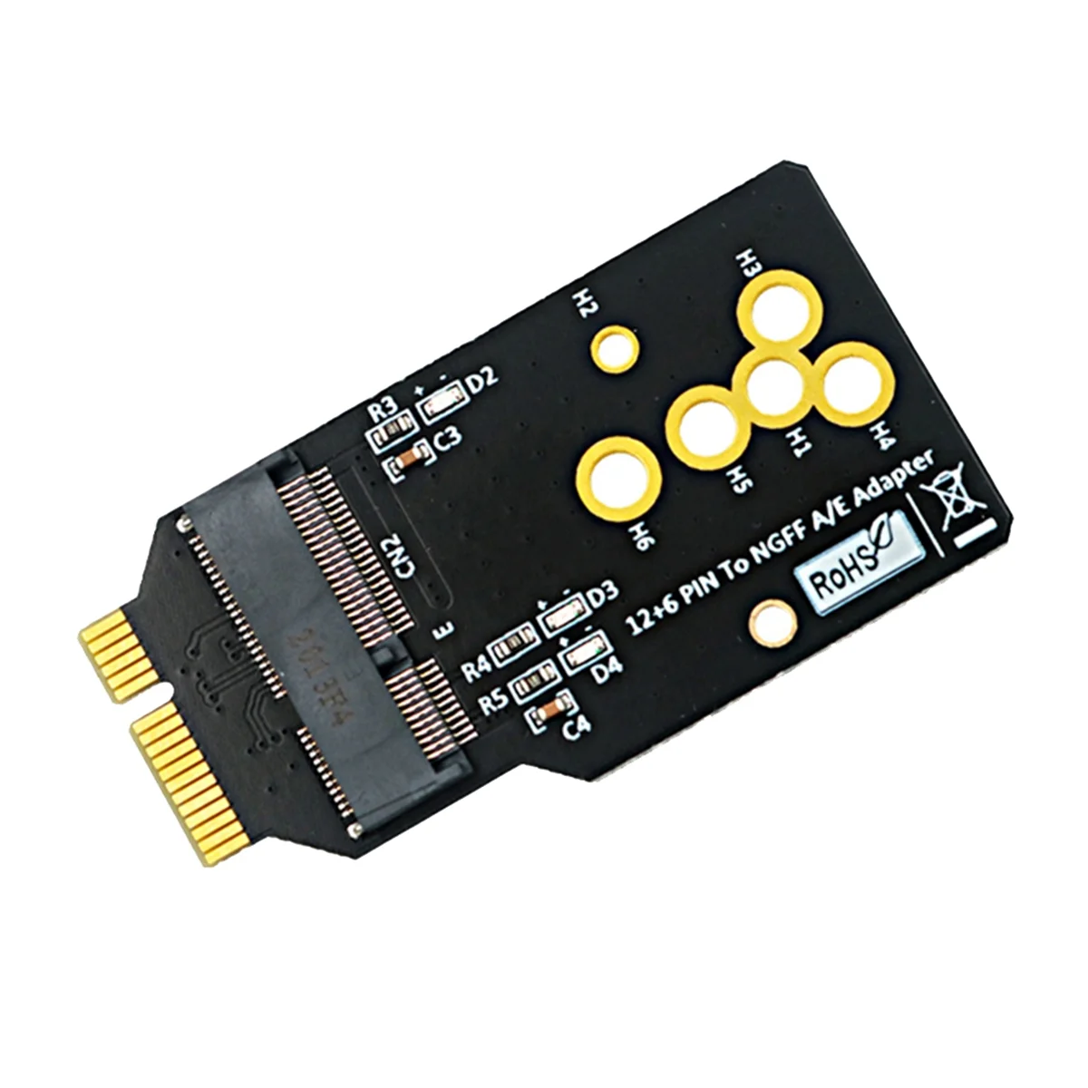 

AX200/201/210 WIFI6 Module to 12+6 Pin Adapter Board Support 2230 M.2 Key A/E Module Replacing BCM94360CS2 Card