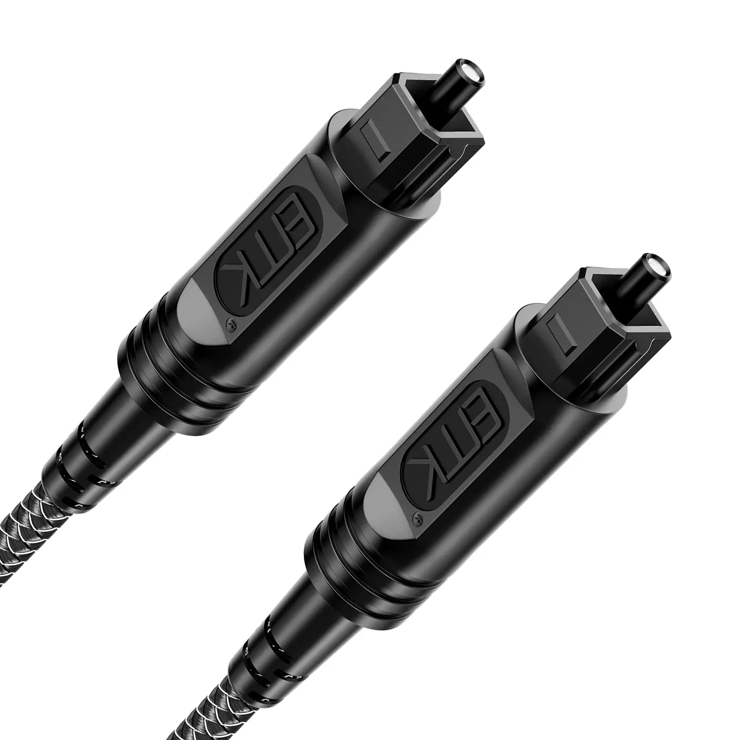 EMK Optical Audio Cable Optical Cable Nylon Braided Digital Fiber Optic Cable Toslink Cable for Soundbar TV Xbox Home Theater