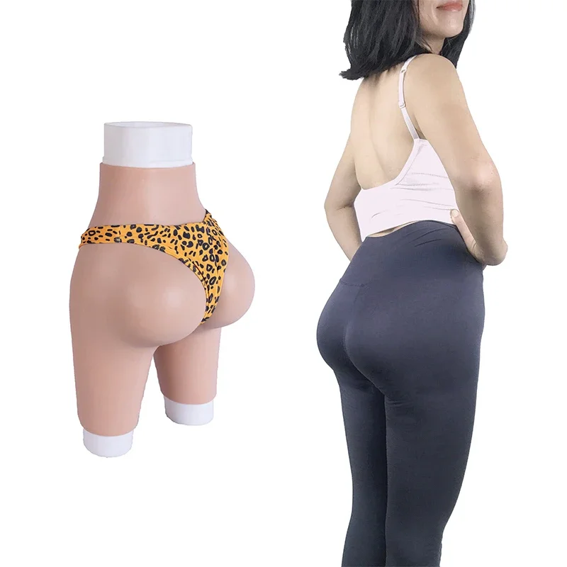 Silicone Buttocks Fake Ass Panties Hips High Waist Belly Buttocks Body Pants Peach Buttock Pads Cross-dressing