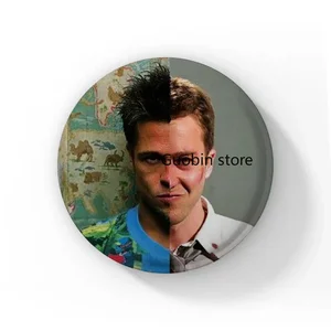 Clássico Filme Fight Club Botão Pin, personagem de anime, broche dos desenhos animados, crachá para mochila, acessórios de decoração, fãs coletam, 58mm 8 principais vendas pins filme - №6