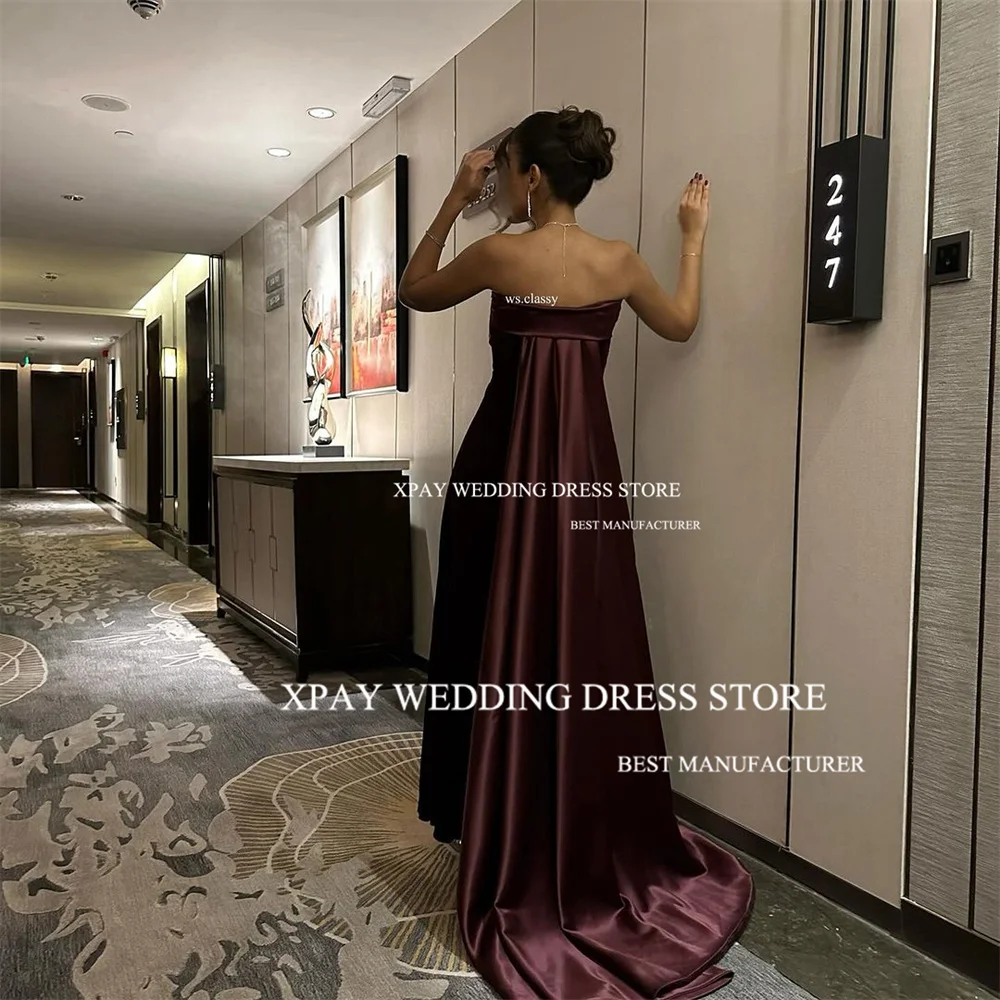 XPAY Contrast Color Velvet Mermaid Evening Dresses Sleeveless Wedding Party Gown Saudi Arabic Backless Special Occasion Dress