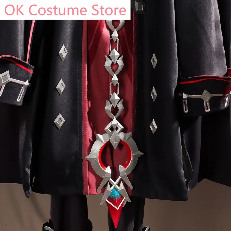 Costume de Cosplay du Jeu Genshin Impact Wriothesley pour Homme, Magnifique Uniforme Trempé, ixd'Halloween