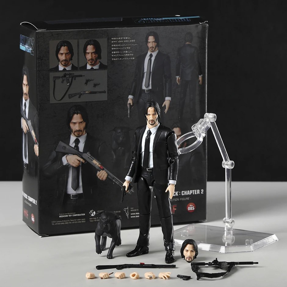 Mafex No. 085 John Wick Chapter 2 PVC Toys Action Figure In Box