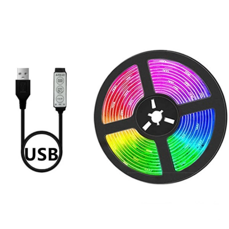 2835RGB LED light strip set USB Bluetooth switch TV background holiday room park landscape decoration waterproof light strip