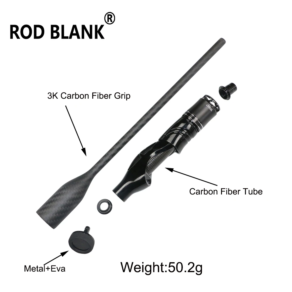 Rod Blank 1 Set Carbon Trout Fishing Handle kit Spinning Casting Trout Fishing Rod Building Component Rod DIY Repair Accessory