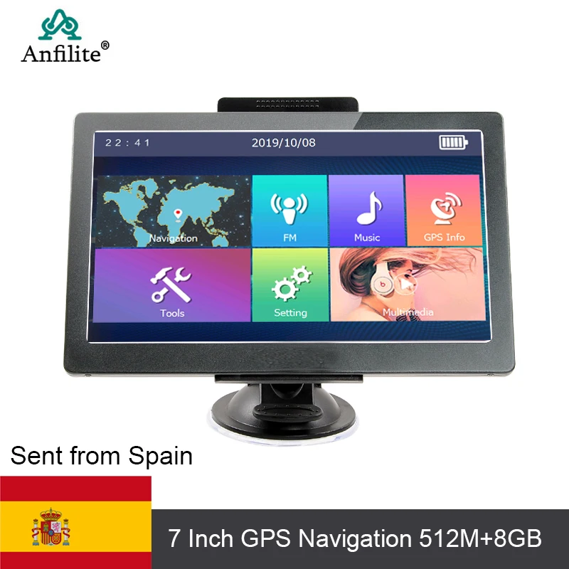 7 inch Capacitive 512M 8G Truck GPS Navigation Car Gps Navigator wince 6.0 FM Europe USA Canada gps map