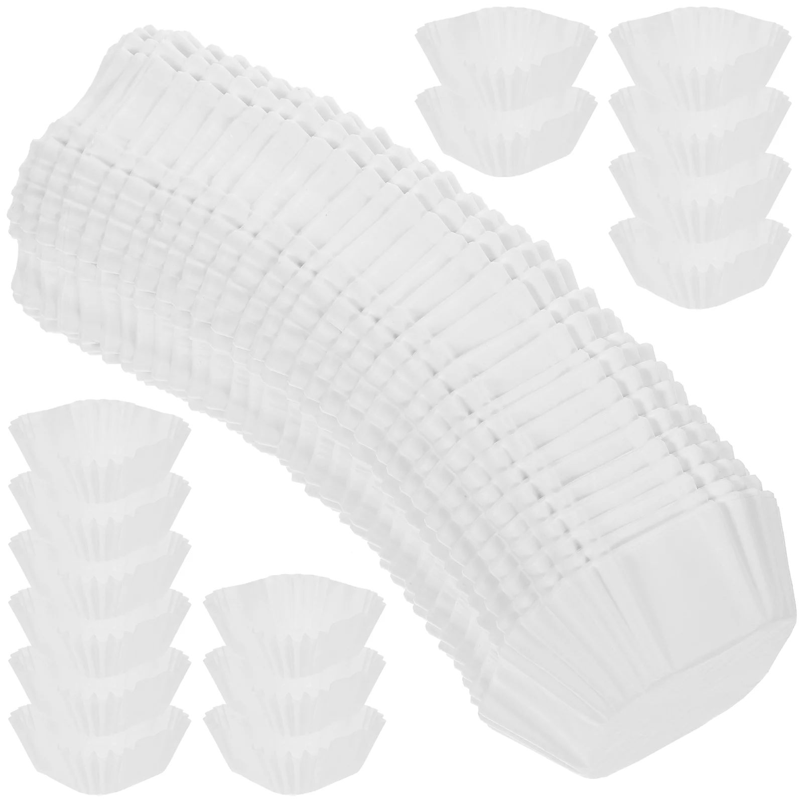 Cups Square Cake Baking Paper Tray 1000pcs (white) Wedding Stands Party Cupcake Liners Papers Mother