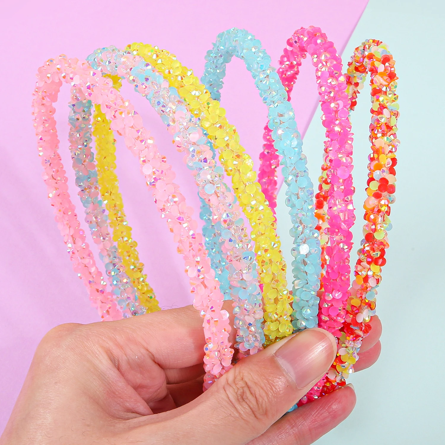 

6pcs Fashion Glitter Headbands for Girls Alloy Hairband Crystal Headbands Headwear Girls Kids Party Hair Accessories