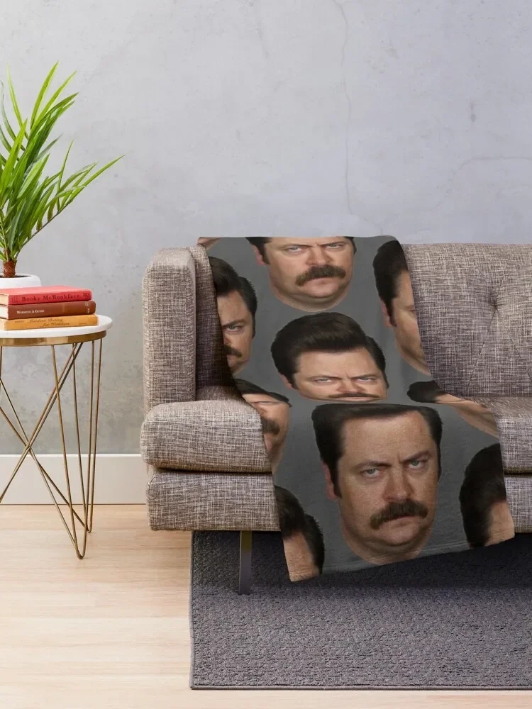 Ron Swanson Throw Blanket Bed Fashionable Sofa for winter Blankets