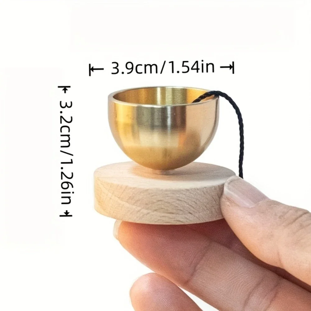 1PC Mini Song Bowl Set for Meditation - Clear Ringtone Relaxing Musical Instrument to Reduce Stress And Anxiety Ideal for Yoga