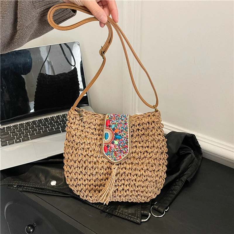 Estilo chinês tecido bolsa crossbody feminina moda bolsa de ombro 2026 nova venda quente versátil bolsa feminina bolsas de mujer