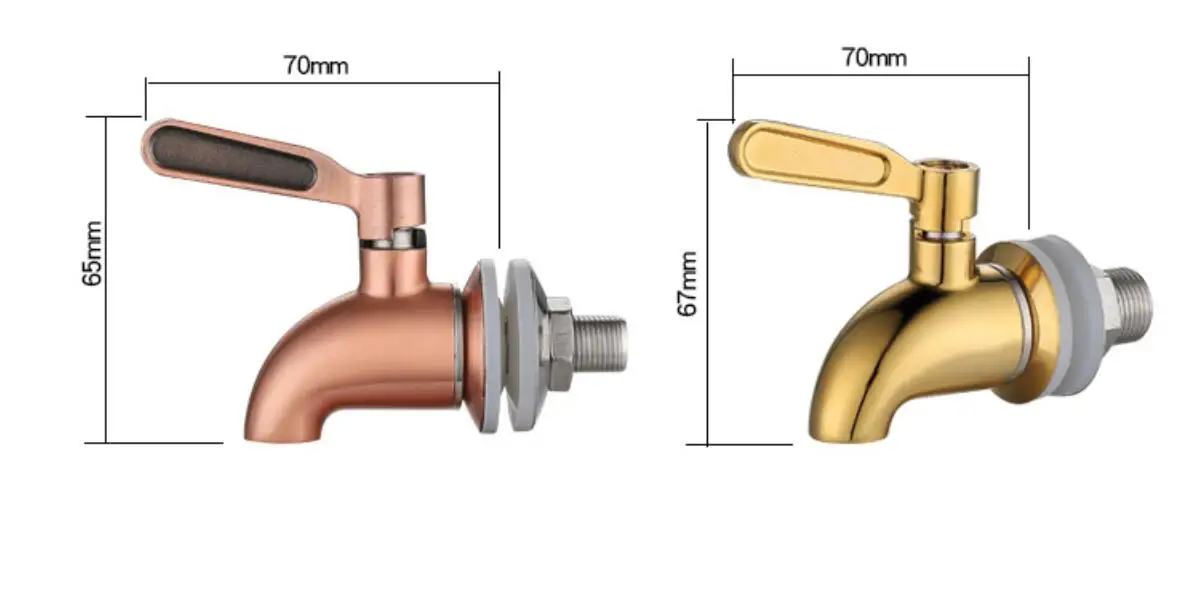 Modern single hole wine beer beverage faucet stainless steel barrel fermenter household self-brewed juice dispenser