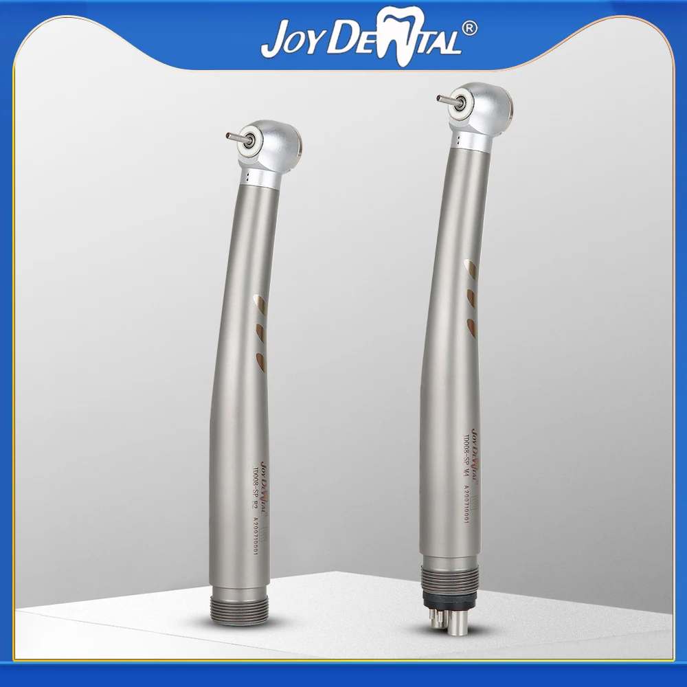 JOY DENTAL E-generator Shadowless Ring LED High Speed Handpiece Push Button Chuck Ceramic Bearing Single Water Spray 2/4 Holes