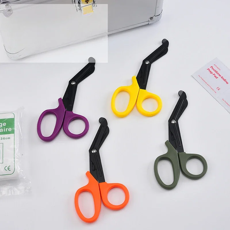 Sobreviver Resgate Scissor, Cortador de gaze, Tesoura de primeiros socorros de emergência, Corte de roupas ao ar livre, Jardinagem, Tesoura médica tática