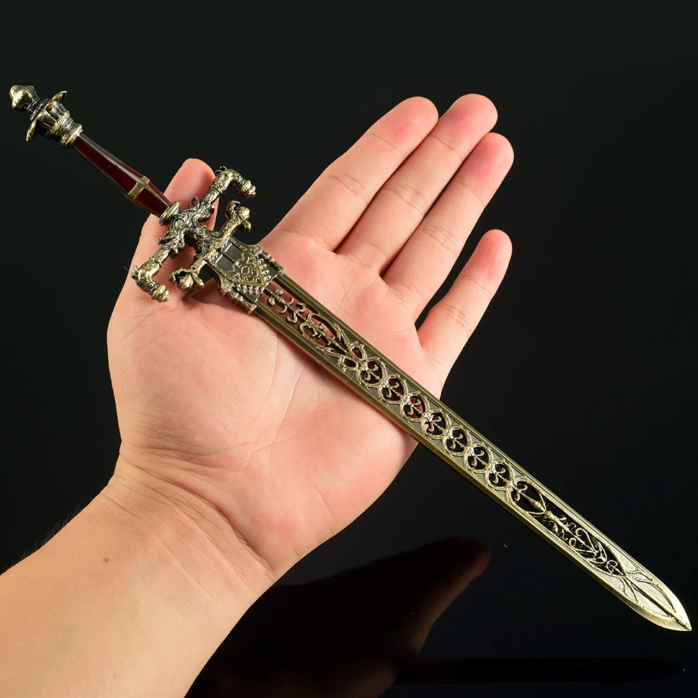 30CM Popular Soul Game peripheral Night and Flame Sword Christmas gift Decoration Sword Toy Metal ornament Samurai boy Katana