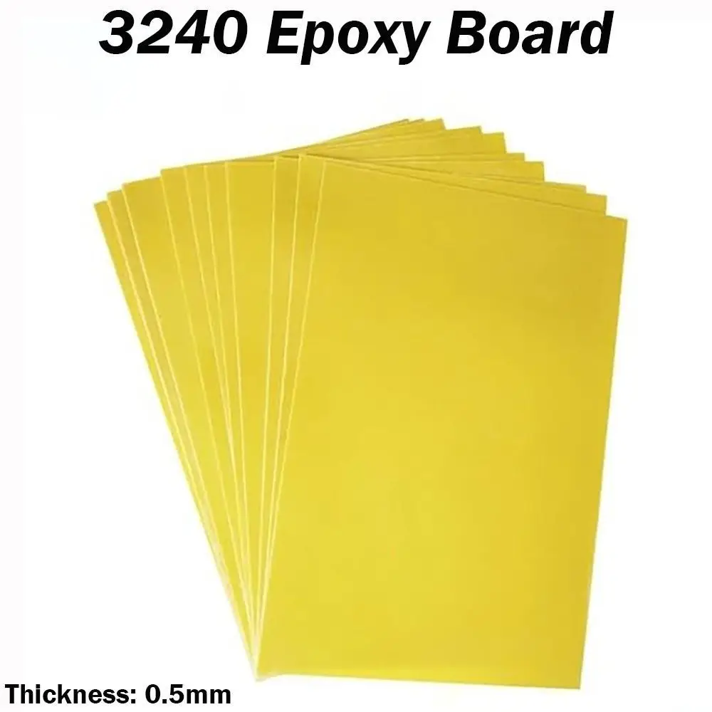 

New 3240 Epoxy Board High Temperature Resistant Yellow Circuit Insulation Board Protection Board Battery