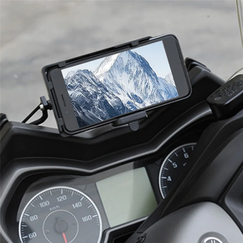 A80X-دراجة نارية الهاتف الملاحة لوحة قوس الزجاج الأمامي حامل هاتف ل XMAX 125 250 300 2017-2021
