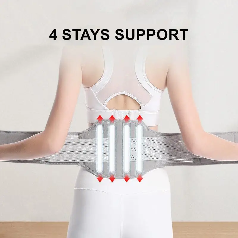 Self-Heating Magnetic Therapy Lumbar Back Protector Waist Support Pressurized Warm Arthritis Pain Relief Shaper Fixation Strap