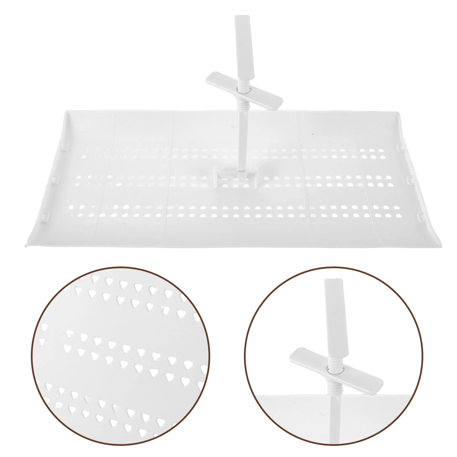 

20X41.5Cm Ceiling Air Deflector Anti-Direct Blow Adjustable For Central Ac Lightweight Efficient Vent Cover