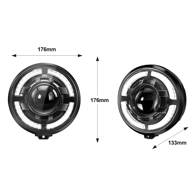 Wholesale 75W Super Bright High Low Beam 12V 7 Inch Round Motorcycle LED Headlight for Harley STREET GLIDE