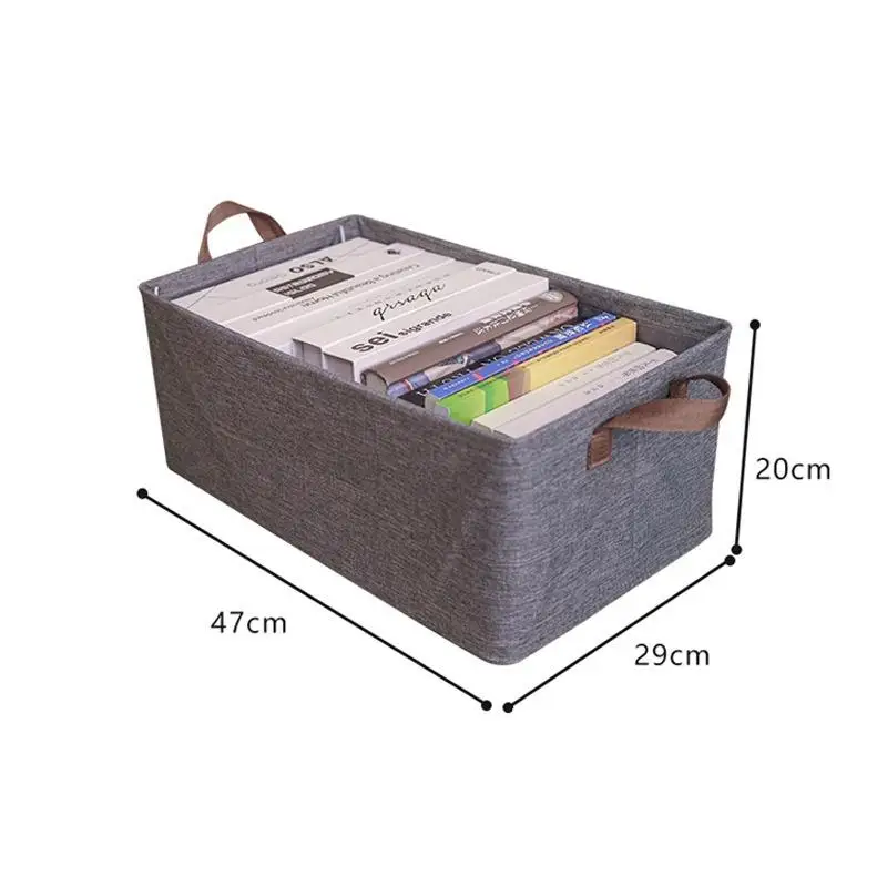 

LT Finisher Steel Frame Folding Storage Basket Extra Large 27L Gray Cationic Fabric Wardrobe Closet Organizer with Portable