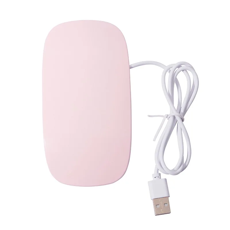 โคมไฟเล็บขนาดเล็กมินิเมาส์แสงยาทาเล็บกาวอบเครื่องบําบัดแสงเล็บมือถือโคมไฟยูวี LED