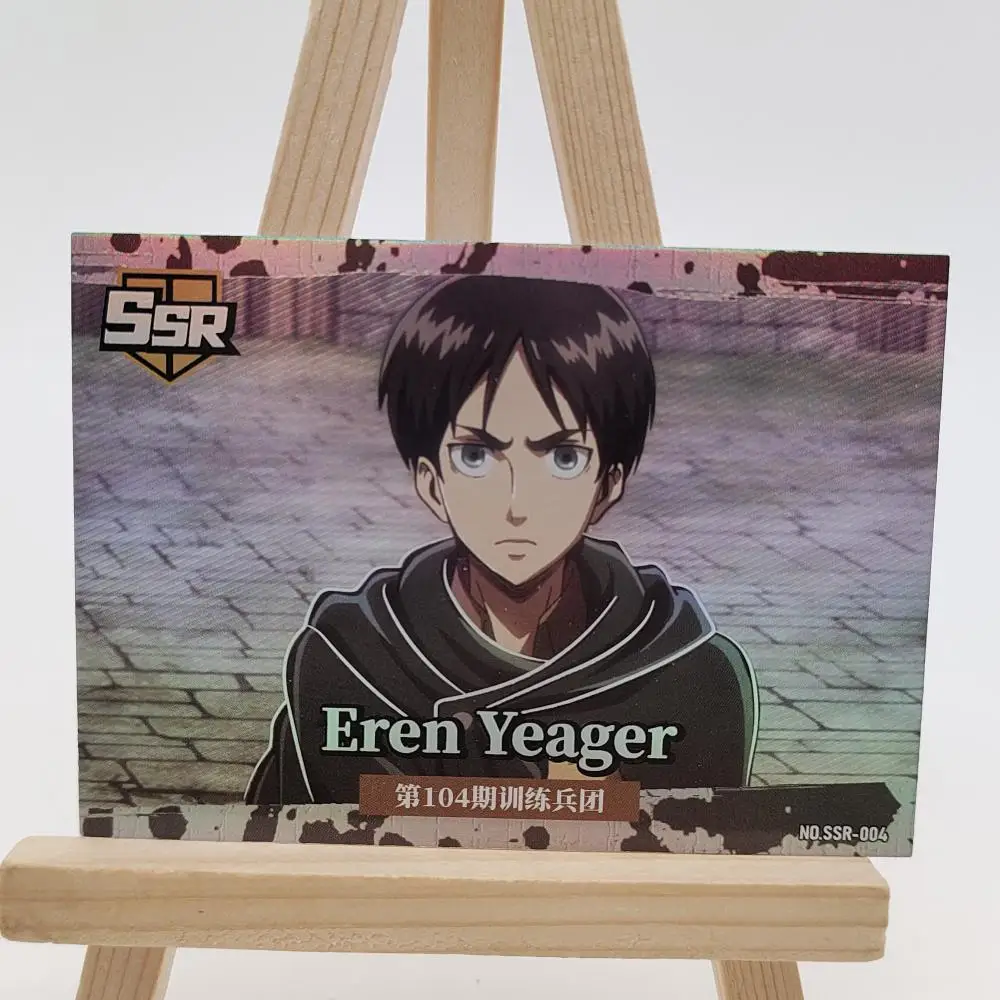 Anime Attack on Titan collection card Mikasa Ackerman Eren Jaeger Conny Springe Christmas birthday gift Entertainment toys