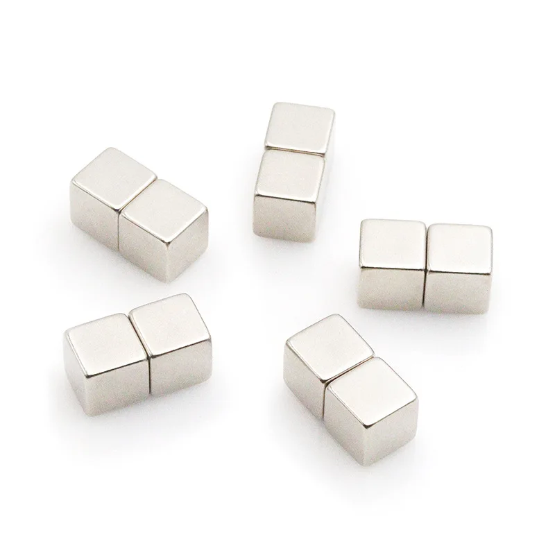 10PCS/LOT Magnet 5x5x5 mm N40 Strong Square NdFeB Rare Earth Magnet Neodymium Magnets For Motor 5*5*5 mm and Office Magnets