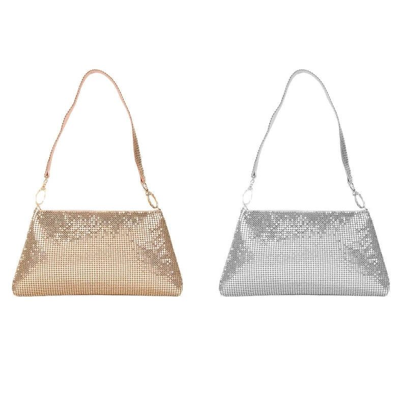 

Delicate Shiny for Rhinestone Clutch Purses Bling Evening Bag Handbag Underarm Shoulder Bag for Banquet Party