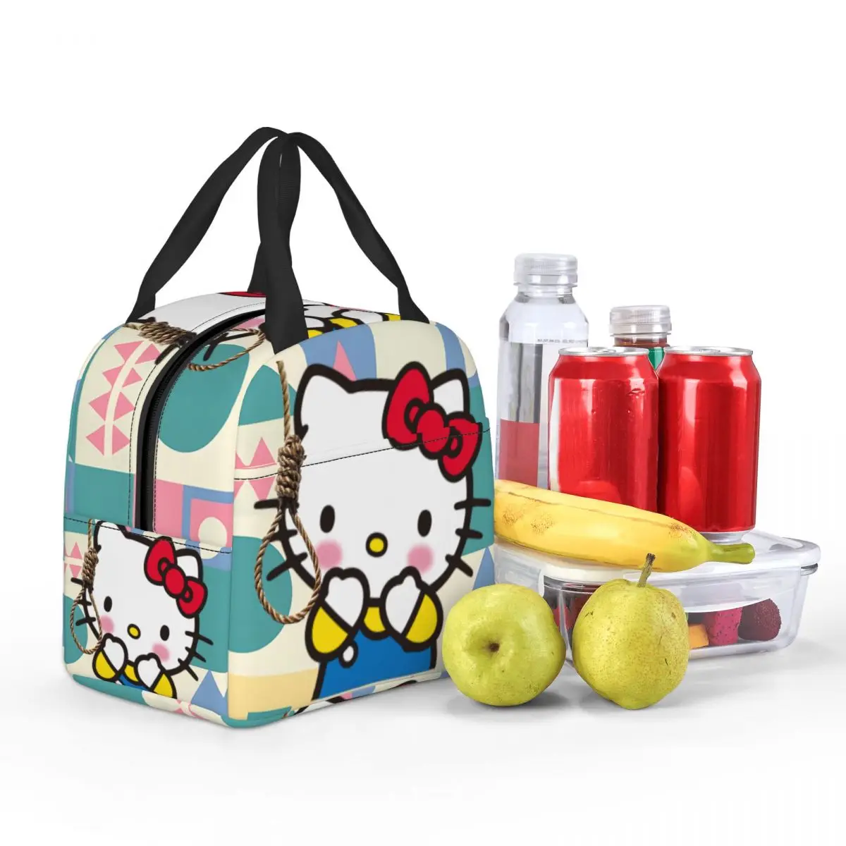 Borsa per il pranzo per studenti universitari Disney Cats durevole leggero Hello Kitty resistente all'acqua StorageOutdoor