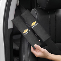 Car Seat Suede Safety Belt Shoulder Cover Cushioning Pad For Chevrolet Spark Captiva Cruze Malibu Equinox Trax Camaro Blazer