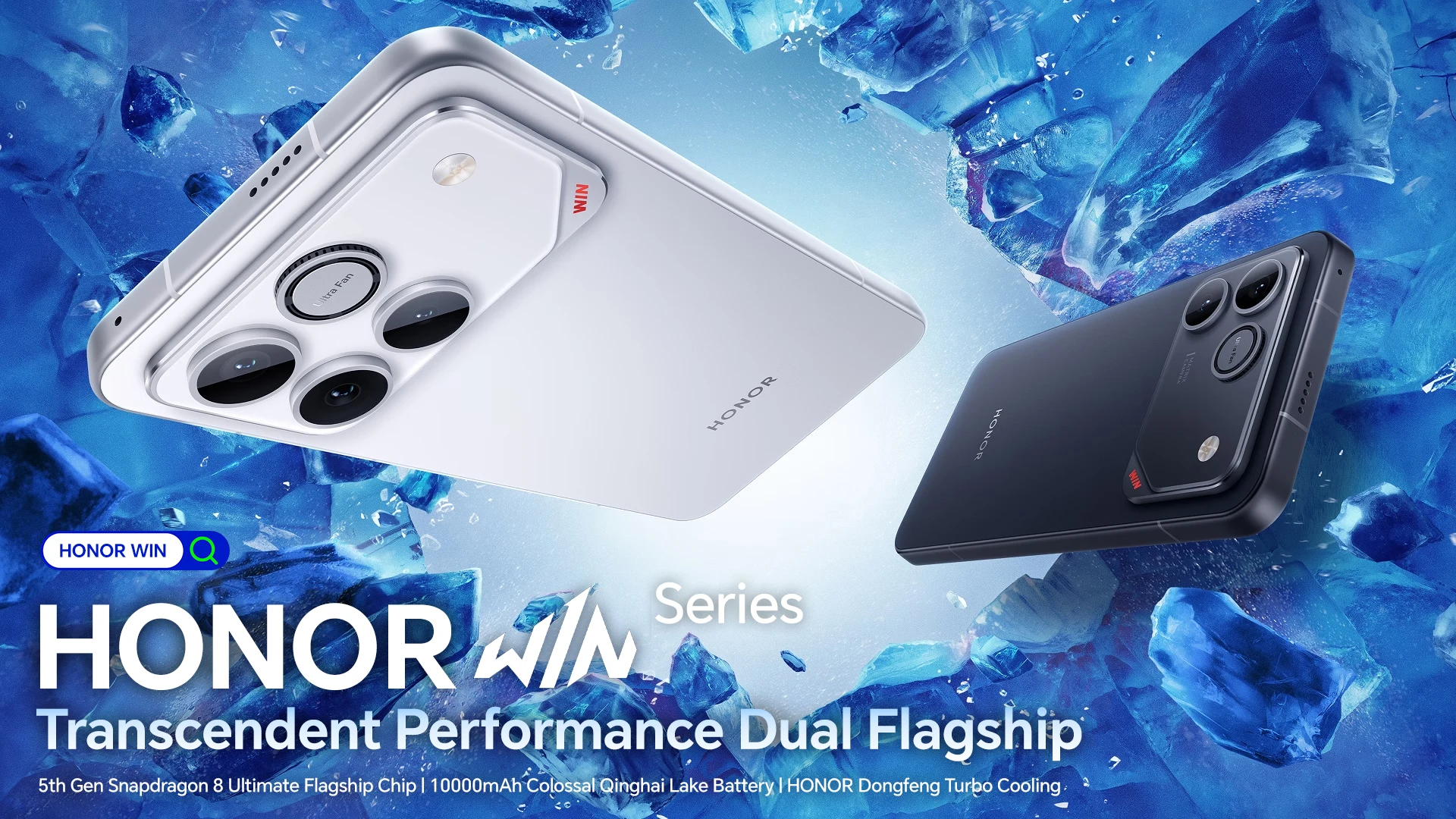 Chinese Version HONOR WIN Gaming Phone 6.83" 185Hz OLED Display Snapdragon 8 Elite Gen 5 10000mAh Battery Support 100W Charging