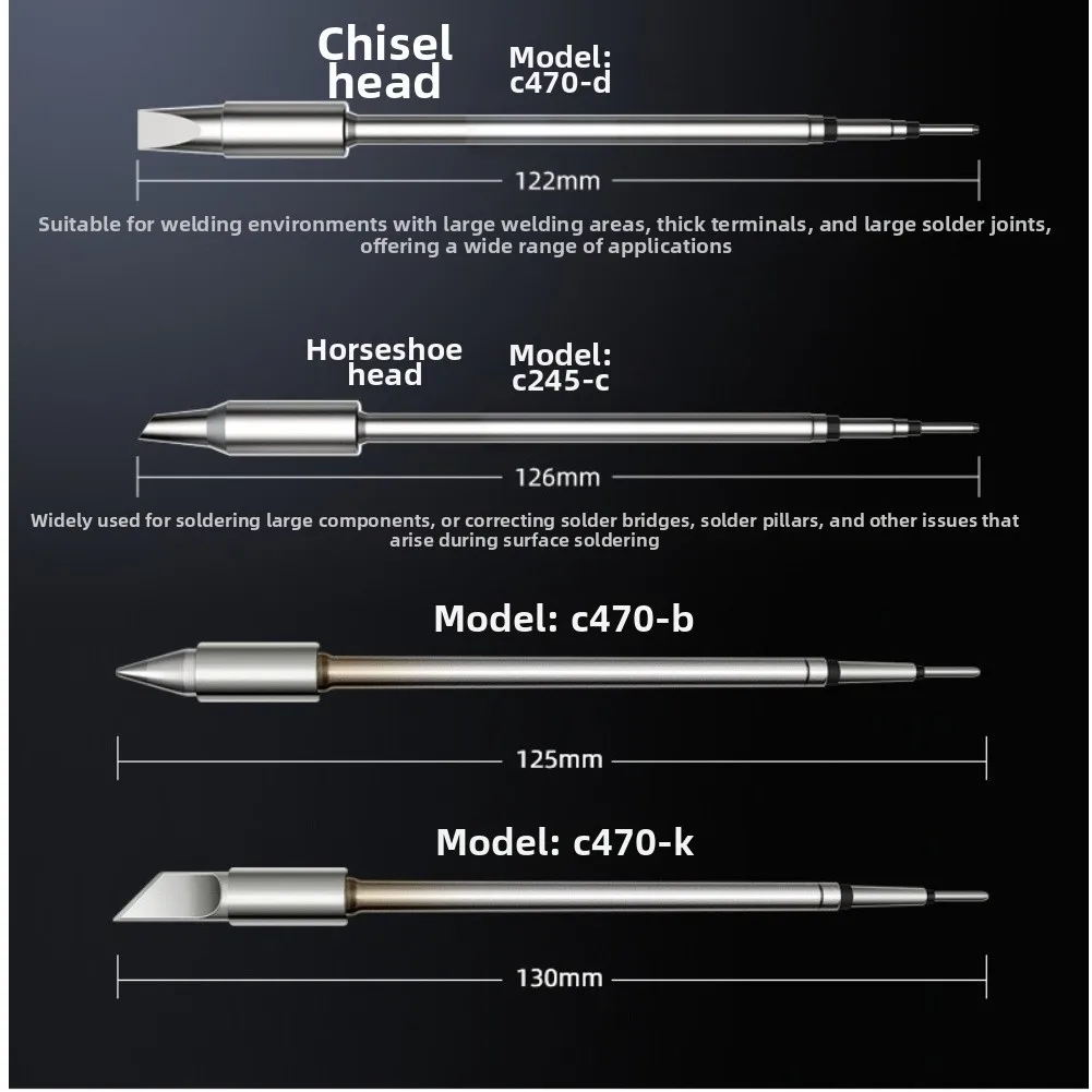 C470 Series Soldering Tip Heating Element Soldering Tip Is Compatible With For JBC C470 Soldering Tips Welding Tools