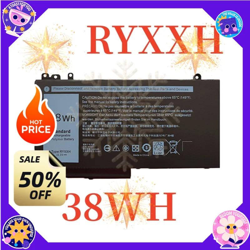 SWZY G5M10 RYXXH Laptop Battery for Dell Latitude E5570 E5450 E5550 E5270 3160 Laptop Parts & Accessories
