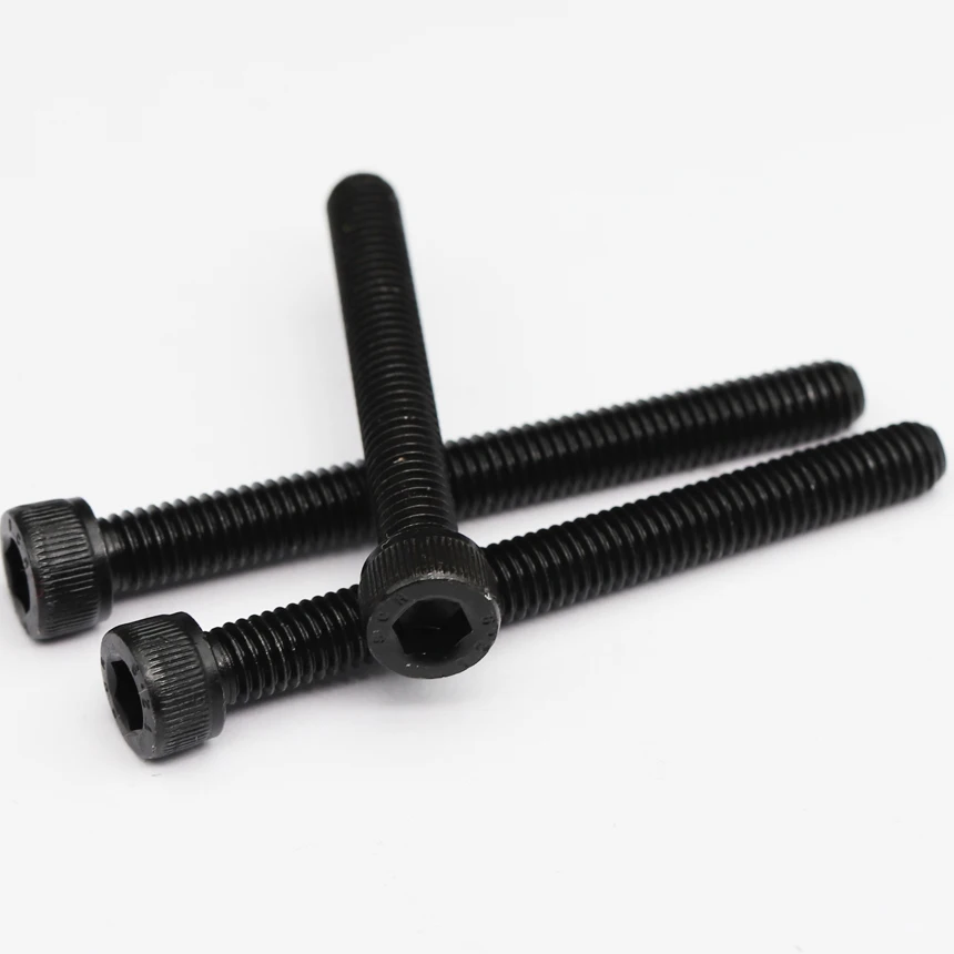 M3 M4*45/50/55/60/65/70 12.9 Grade Black Carbon Steel Full Half Thread DIN912 Cap Cup Allen Head Bolt Hex Hexagon Socket Screw