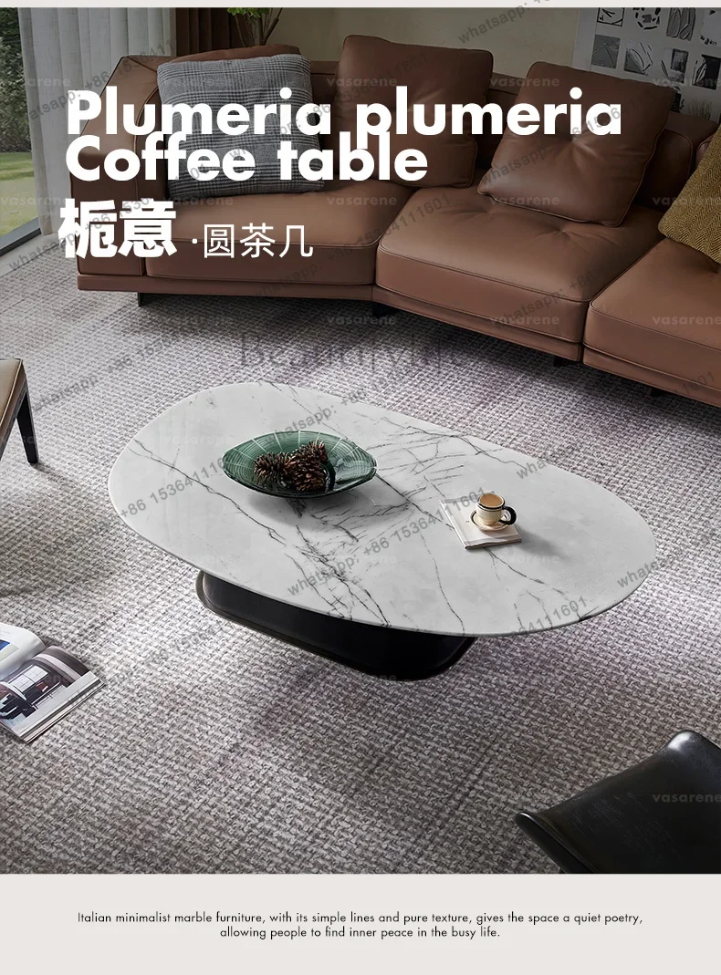 طاولة قهوة مربعة فاخرة بإضاءة رخامية بسيطة من FGItalian، مجموعة طاولة قهوة حجرية فاخرة #1