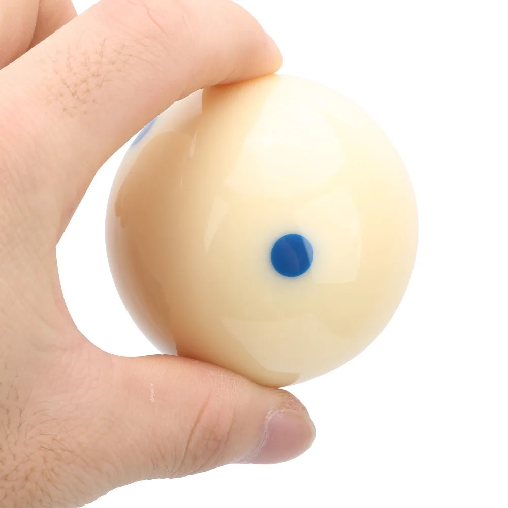

Billiards 57.2MM Pool Training Ball White Blue Billiard Training Ball Six Dots Practice Cue Ball Game Replacement
