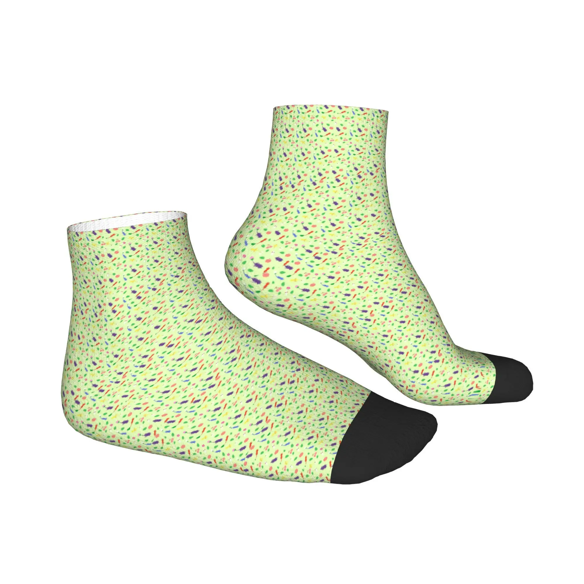 Chaussettes Pikmin toutes saisons, Harajuku, absorbant la sueur, bas à la mode pour hommes et femmes, cadeaux de noël