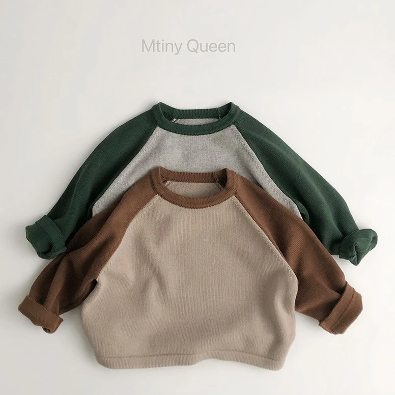 

Sweater 2025 Autumn and Winter New Children's Clothing Korean Style Boys and Girls Fashion Knitted Retro Pullover Color Sweater