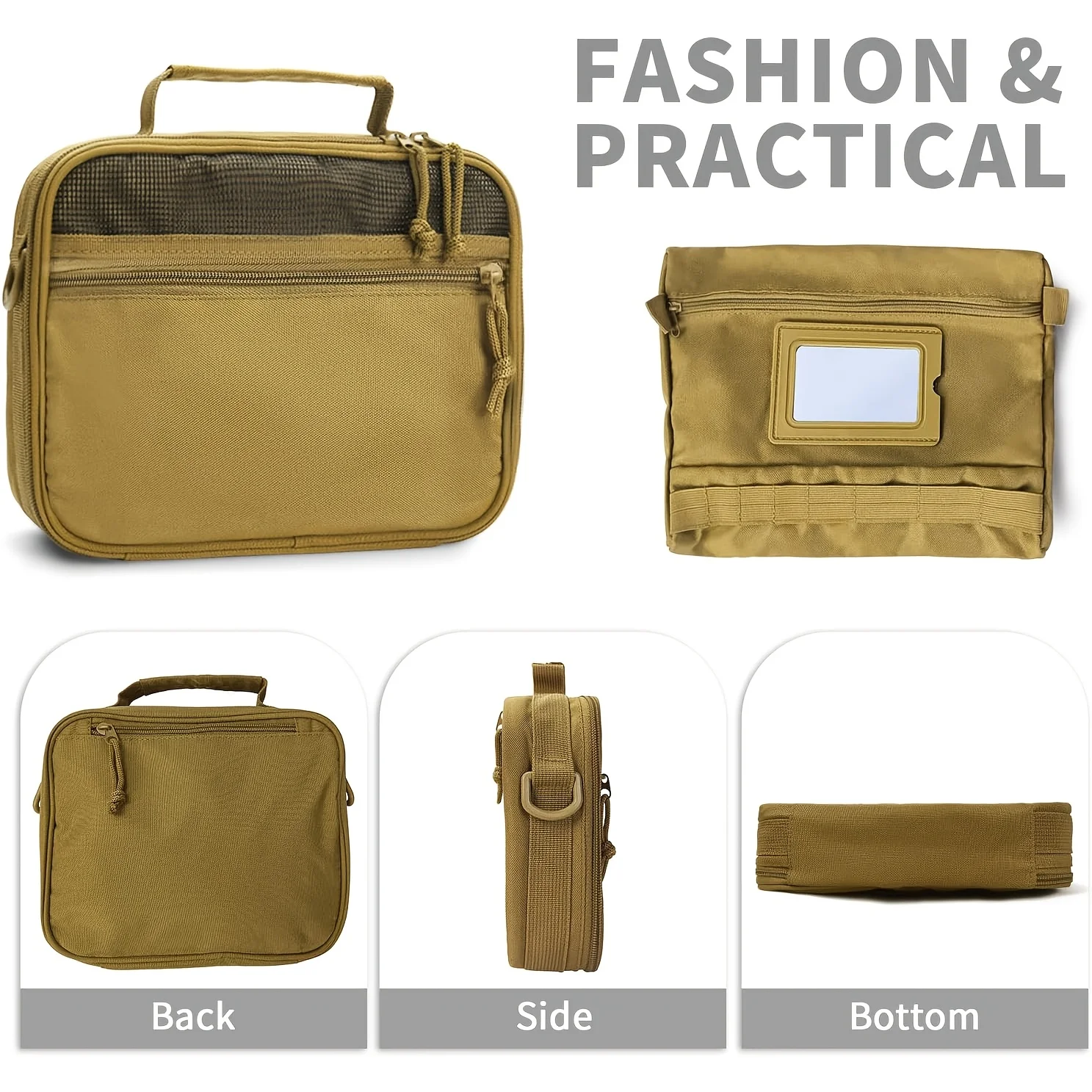 Tactical Outdoor Bag Oxford Fabric, Multi-purpose Storage Bag Large-capacity Equipment Storage Bag for Fishing Toiletry Travel