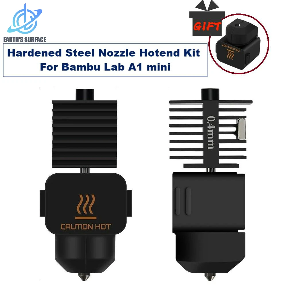 

DB-3D Printer Part Hardened Steel Nozzle Hotend Kit For Bambu Lab A1 mini 0.4/1.75mm Fast Speed Bambulab A1 Hot End Assembly