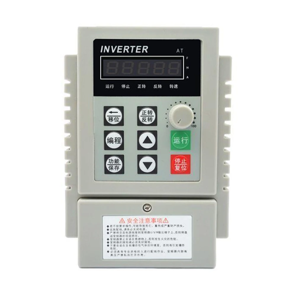 220V VFD 1.5KW 2.2KW 0.4KW 750W Single phase inverter 2hp3hp inverter Frequency Converter Frequenc Drive Spindle Speed Control