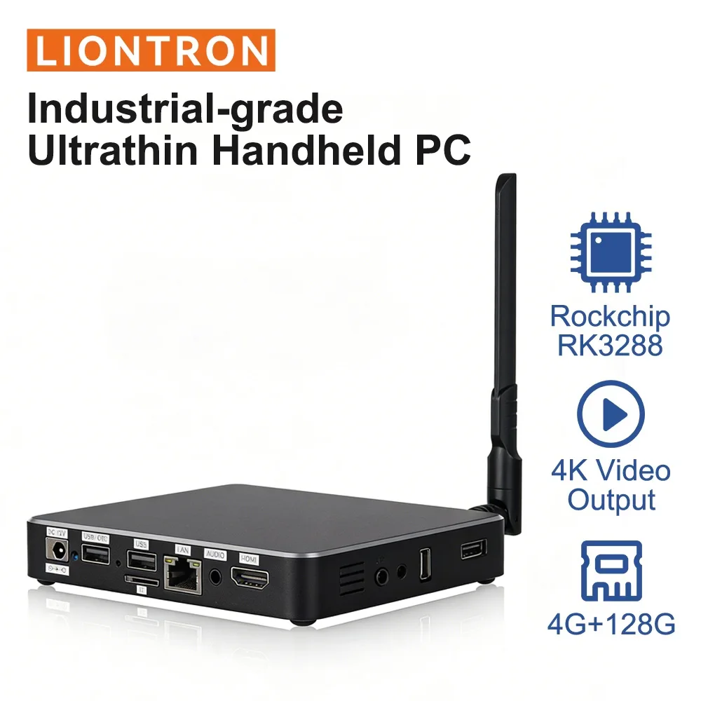 Liontron RK3288 Digital signage media player HEC-3288 Mini PC 4K box with 6*USB Industrial Fanless Design for IPC Commercial Use