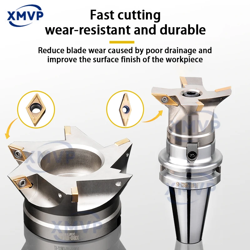 DCWR dovetail groove milling cutter head, CNC root-clearing dovetail V-shaped groove milling cutter head, VCWR inner hole