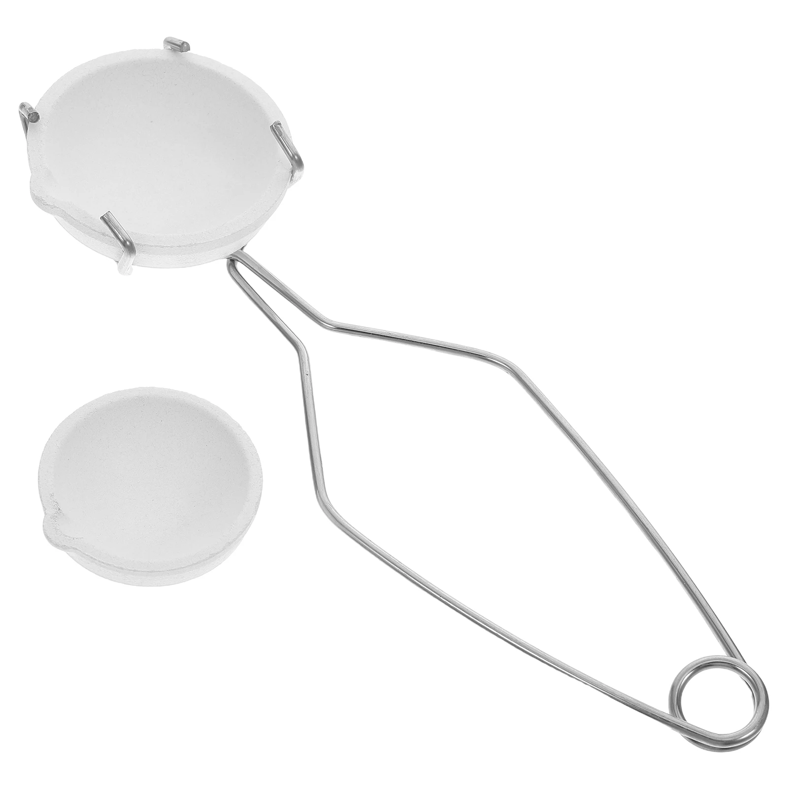 3 pçs conjunto cadinho para derreter ouro prata quartzo de alta temperatura compacto portátil ferramenta jóias kit fundição metal