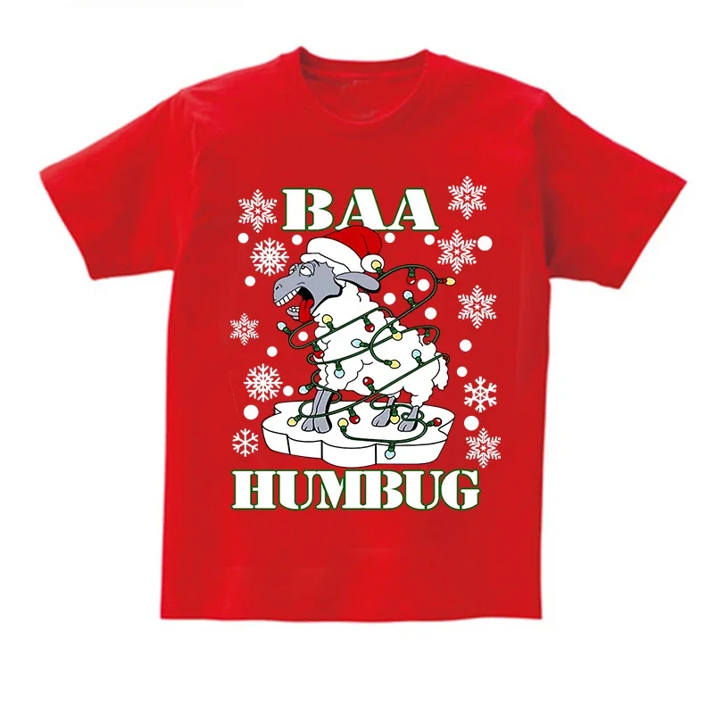 

Family Clothing Set Christmas Matching Clothes Black Santa Kids Matching Outfits Girl Happy New Year T Shirt Party Baby T-shirt